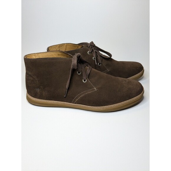 Peter Millar Suede Chukka Boots Brown Men 11W Wide Lace Up Made in Brazil Preppy main image 6